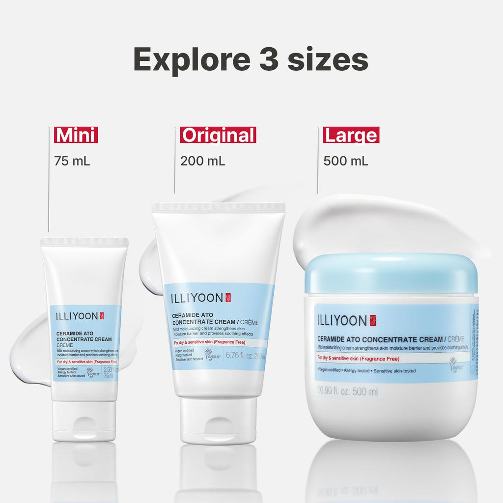 ILLIYOON Ceramide Ato Lotion 528ml(17.85oz) | Daily Moisturizing Lotion for All Skin Types | Deep Moisturizing and Soothing Effect | Korean Skin Care