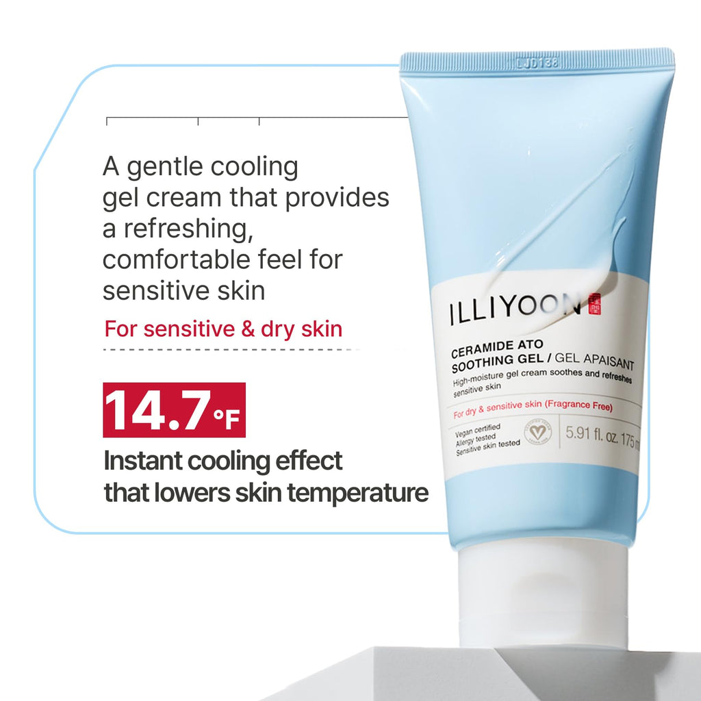 ILLIYOON Ceramide Ato Lotion 528ml(17.85oz) | Daily Moisturizing Lotion for All Skin Types | Deep Moisturizing and Soothing Effect | Korean Skin Care
