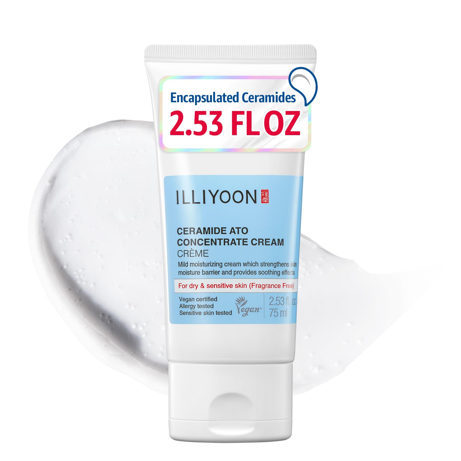 ILLIYOON Ceramide Ato Lotion 528ml(17.85oz) | Daily Moisturizing Lotion for All Skin Types | Deep Moisturizing and Soothing Effect | Korean Skin Care