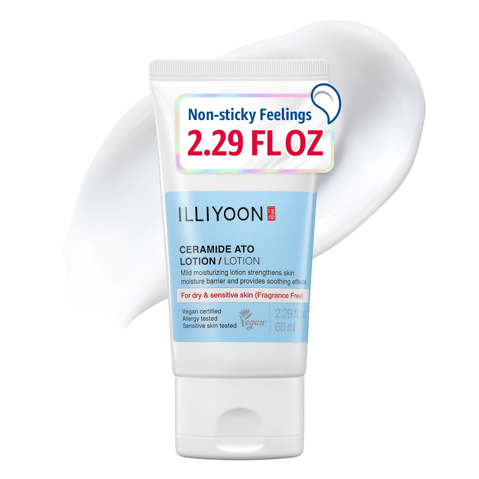 ILLIYOON Ceramide Ato Lotion 528ml(17.85oz) | Daily Moisturizing Lotion for All Skin Types | Deep Moisturizing and Soothing Effect | Korean Skin Care