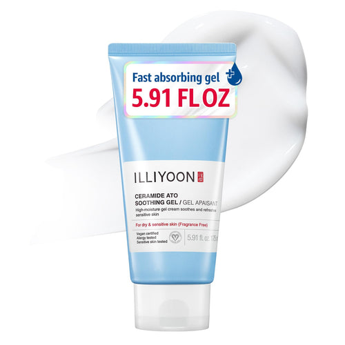 ILLIYOON Ceramide Ato Lotion 528ml(17.85oz) | Daily Moisturizing Lotion for All Skin Types | Deep Moisturizing and Soothing Effect | Korean Skin Care