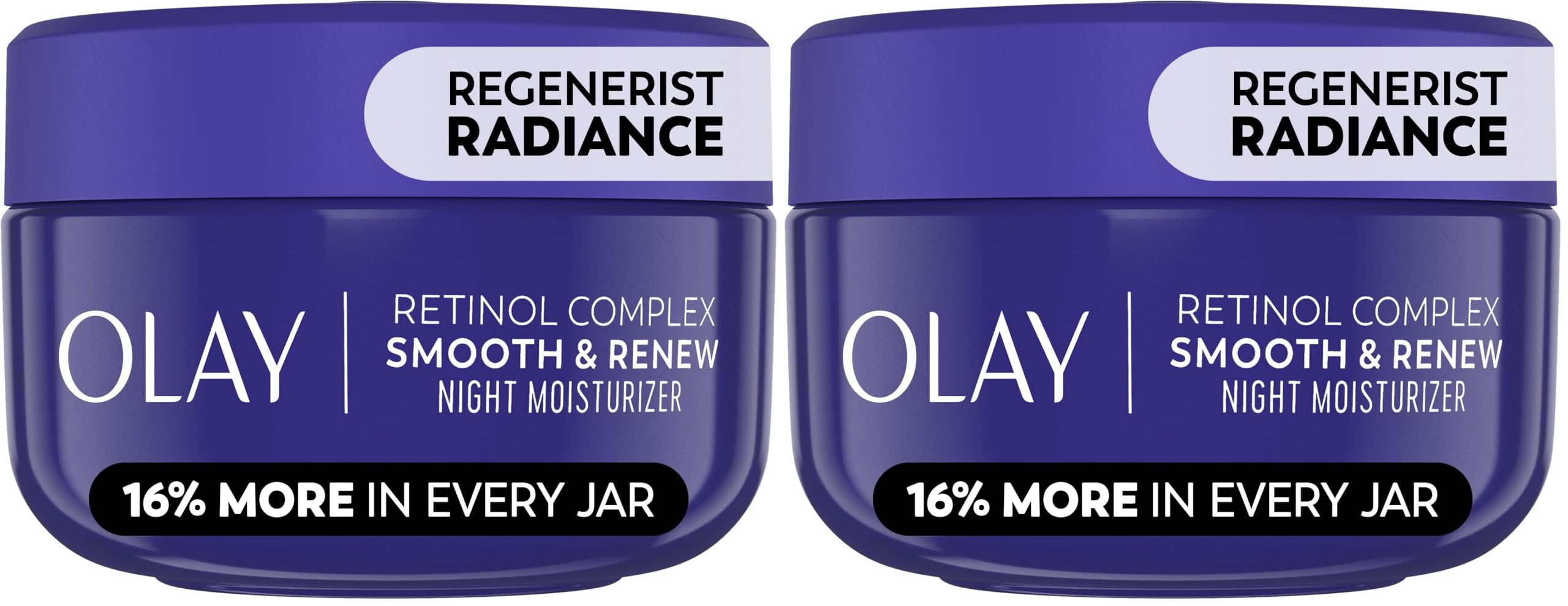 Olay Retinol Night Cream for Women, Anti-Aging Face Moisturizer, Fragrance-Free, Non Greasy - Anti-Wrinkle, Smooth Fine Lines, Hydrating Skin Care - Triple Collagen Cream, Peptide, Niacinamide, 1.7oz