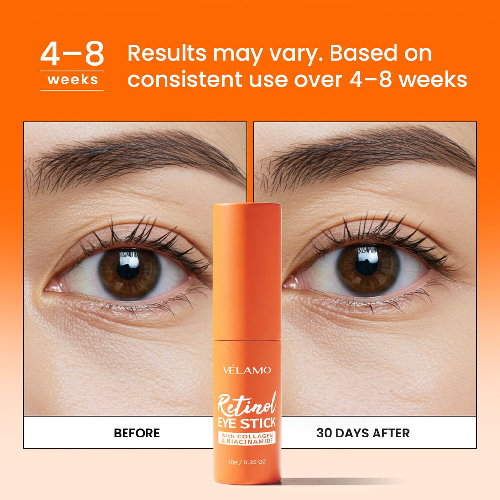 VELAMO ADVANCED Retinol Face Stick – Reduces Fine Lines, Wrinkles & Uneven Texture in 4–8 Weeks – For Mature Skin, Women & Men – 0.28 OZ/8g