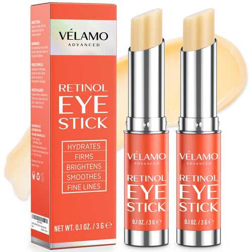 VELAMO ADVANCED Retinol Face Stick – Reduces Fine Lines, Wrinkles & Uneven Texture in 4–8 Weeks – For Mature Skin, Women & Men – 0.28 OZ/8g