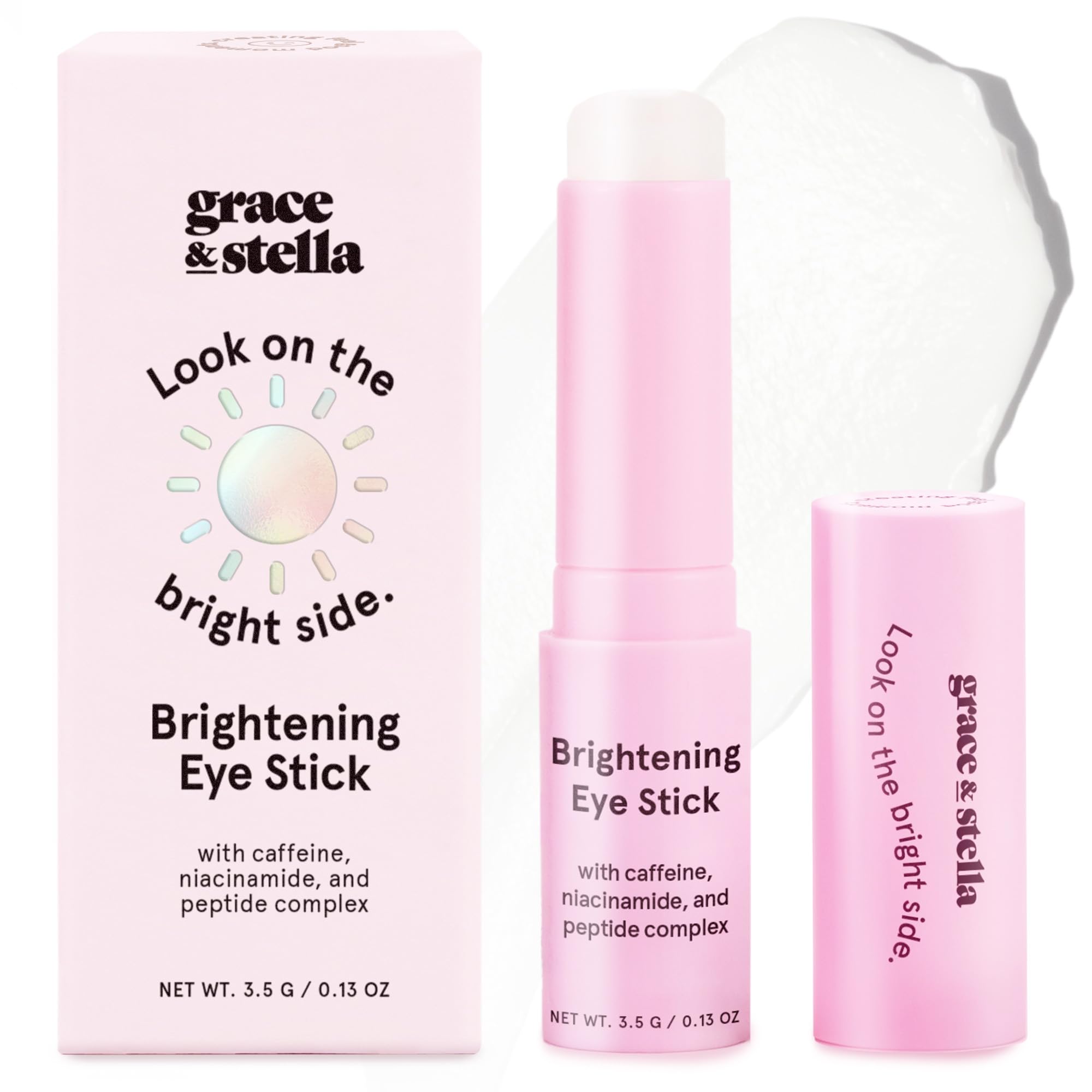 grace & stella Retinol & Caffeine Under Eye Serum Anti Aging | Hydrating Cream with Niacinamide, Peptides - Reduce Wrinkles, Crow's Feet, Puffiness - Vegan Skincare (0.5 floz/15ml)