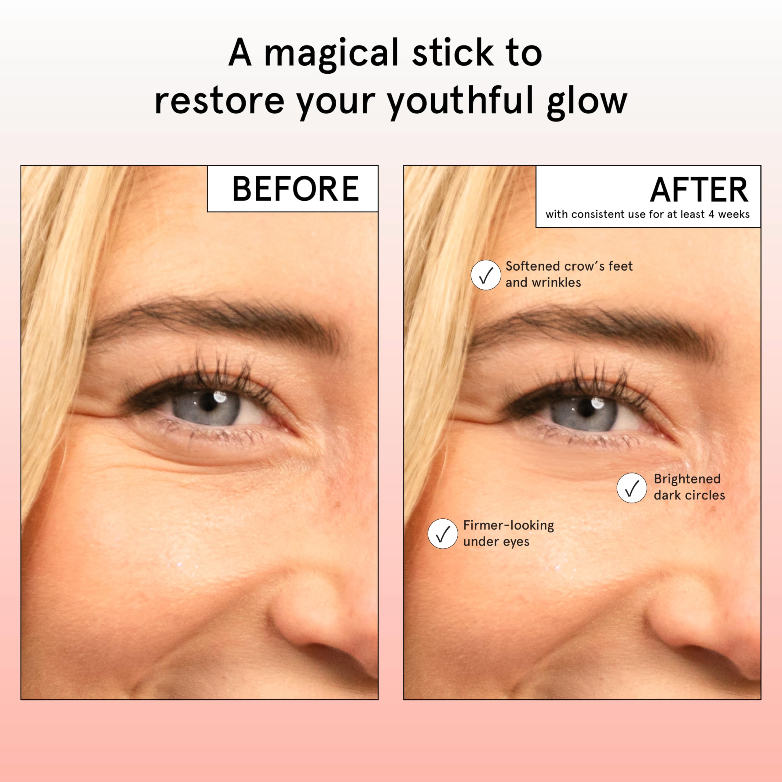 grace & stella Retinol & Caffeine Under Eye Serum Anti Aging | Hydrating Cream with Niacinamide, Peptides - Reduce Wrinkles, Crow's Feet, Puffiness - Vegan Skincare (0.5 floz/15ml)